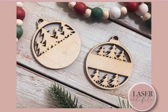 Download Christmas Tree Monogram Ornament Laser SVG File - Laser svg file Collection