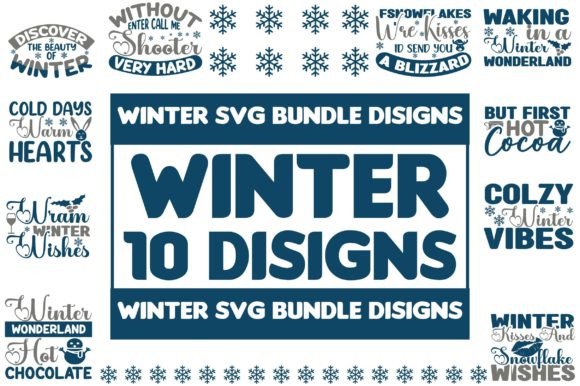 Download WINTER SVG DISIGNS BUNDLE-10 - Winter svg Collection