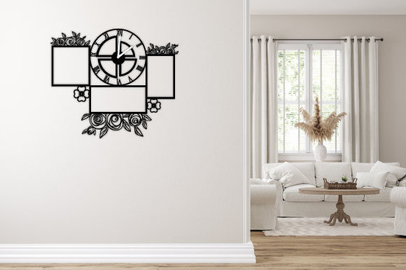 Download Laser Cut Decorative Wall Clock - Premium Bundle