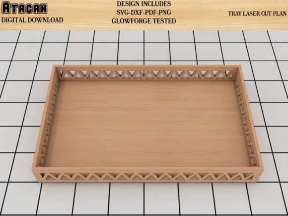 Download Rectangular Serving Tray Laser SVG File - Laser svg file Collection