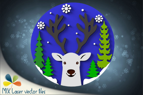 Download Cute Reindeer Sign Laser SVG File - Laser svg file Collection