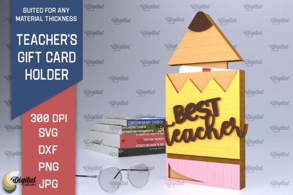 Download Teachers Gift Card Holder Laser Cut SVG - Gift card holder Collection