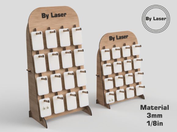 Download Earring Display Stand, Laser Cut Files - Premium Resources